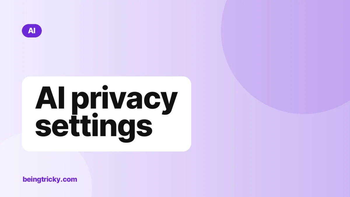 Cover image: "AI privacy settings" (AI guide)